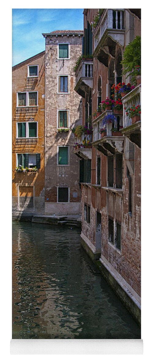 Venice Yoga Mat featuring the photograph The Silent Street by Sandra Bronstein
