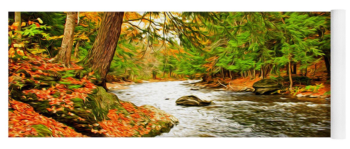 Stream Yoga Mat featuring the photograph The Stream by Bill Howard