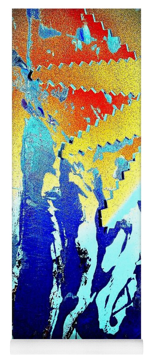 Sun Yoga Mat featuring the mixed media The Sun Will Rise by Jacqueline McReynolds