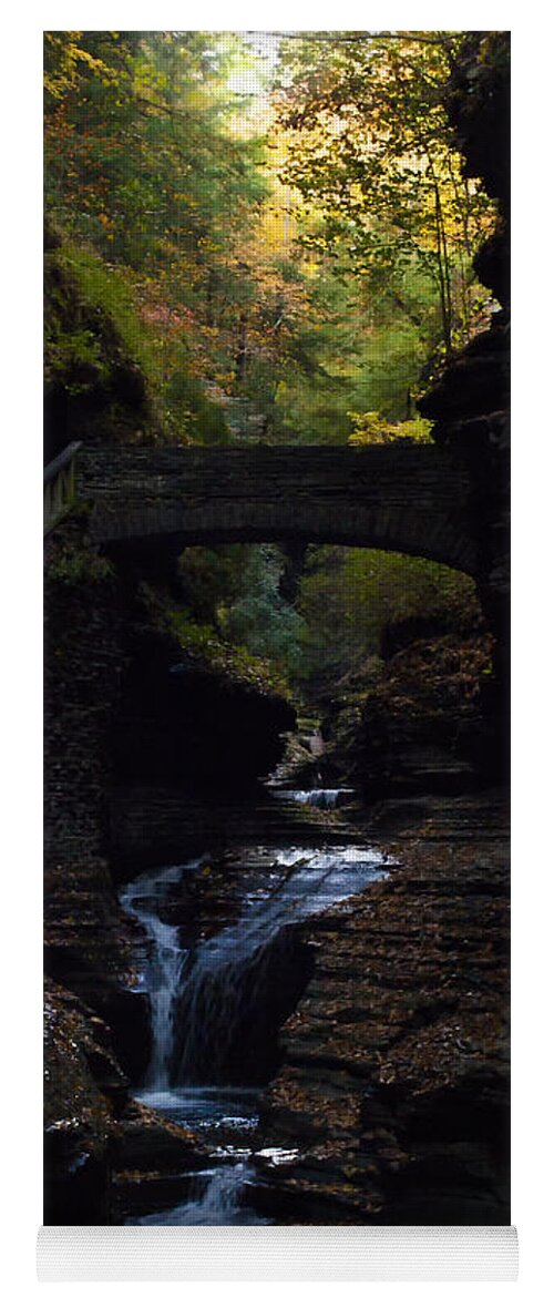 Watkins Glen Yoga Mat featuring the photograph The trail to Rivendell by Joshua House