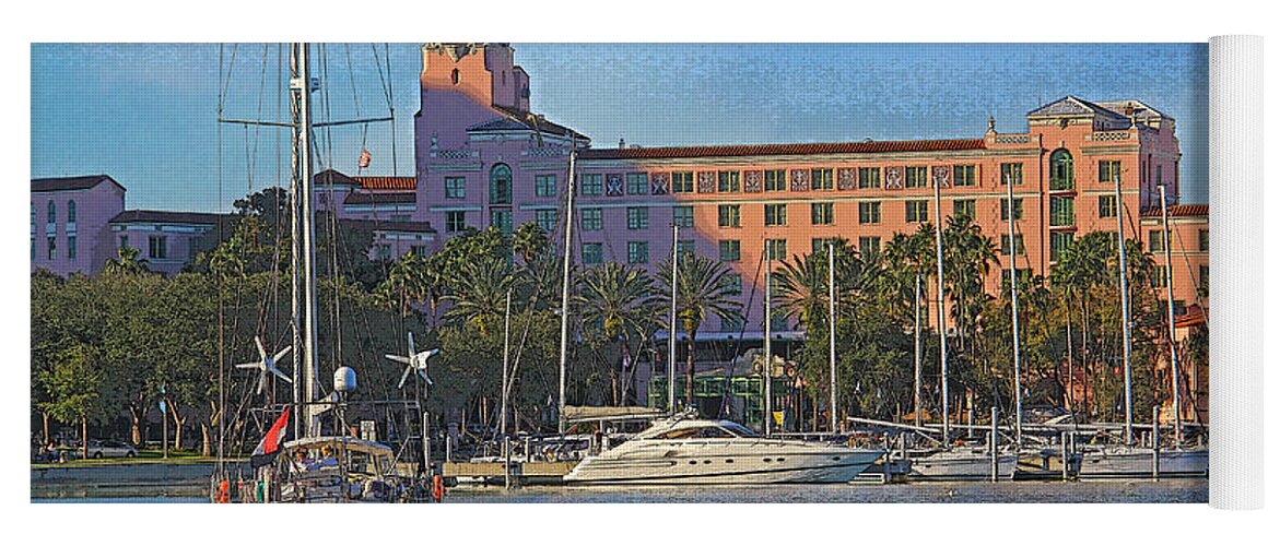 Vinoy Park Hotel Yoga Mat featuring the photograph The Vinoy Park Hotel by HH Photography of Florida