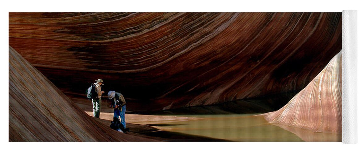 Landscape Yoga Mat featuring the photograph 'The Wave' North Coyote Buttes 44 by JustJeffAz Photography