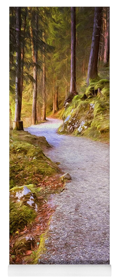 Bavaria Yoga Mat featuring the photograph The Way Home by Shirley Radabaugh