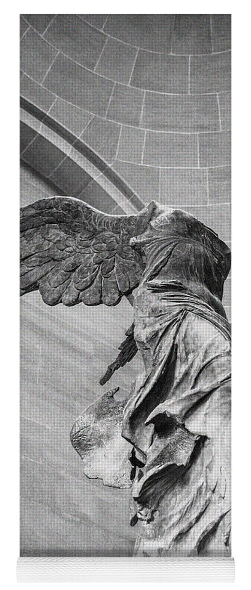 Acropolis Yoga Mat featuring the photograph The winged victory by Patricia Hofmeester