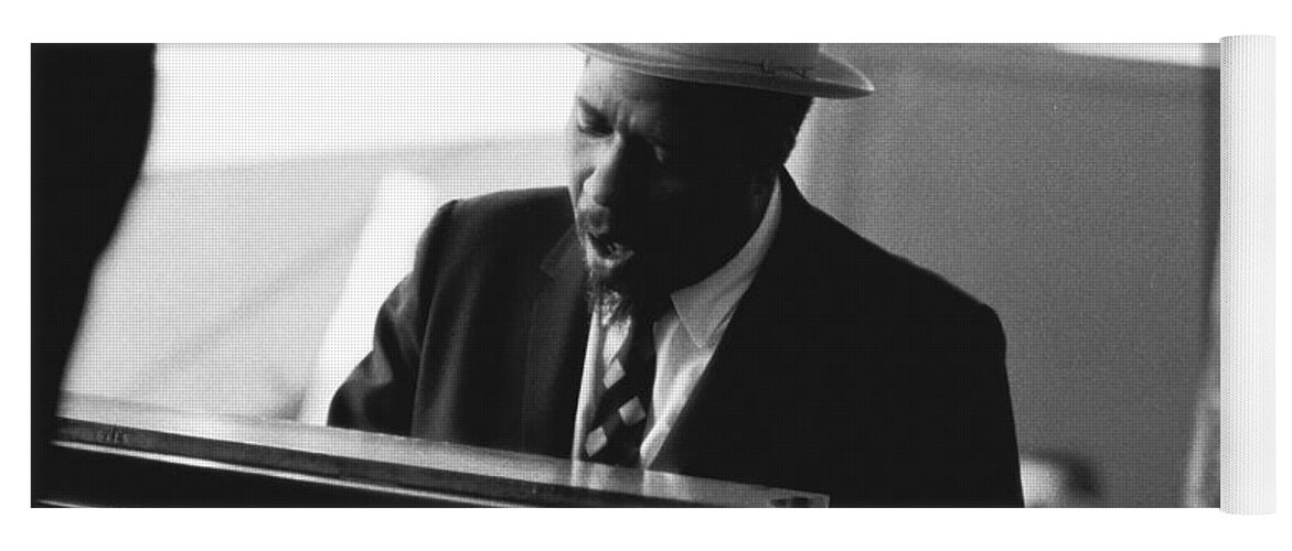 Thelonious Monk Yoga Mat featuring the photograph Thelonious Monk at Monterey Jazz Festival by Dave Allen