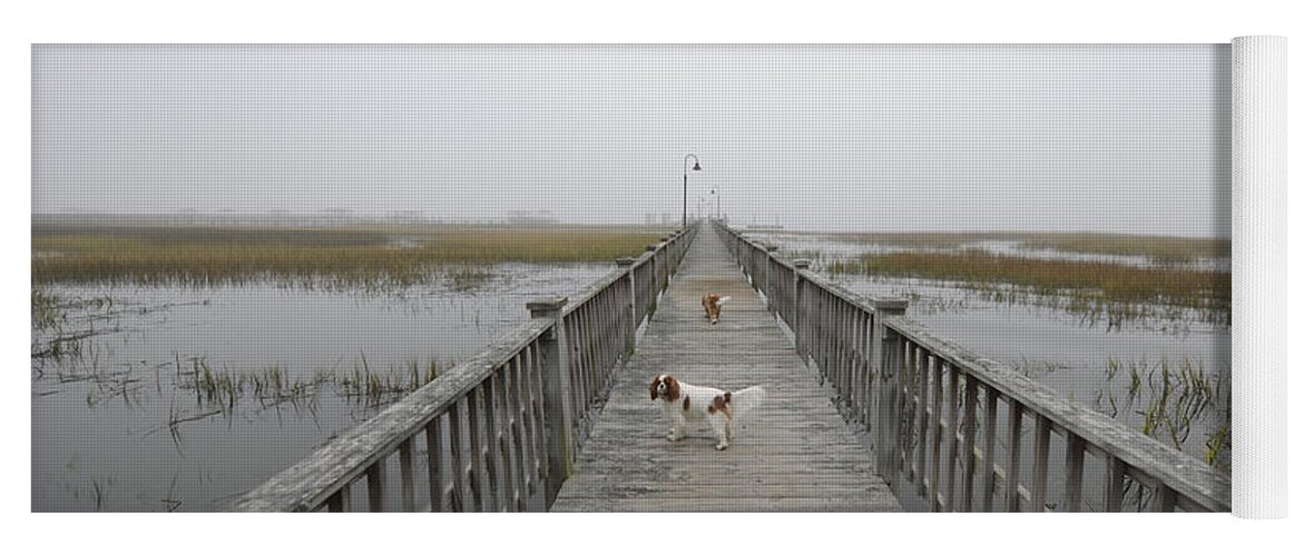 Fog Yoga Mat featuring the photograph Thick as Peanut Butter by Dale Powell