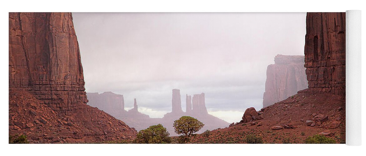 Red Rocks Yoga Mat featuring the photograph Through the Gap by Jim Garrison