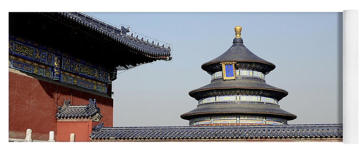 Temple Yoga Mat featuring the photograph Tiantan Park - Beijing China by Brendan Reals