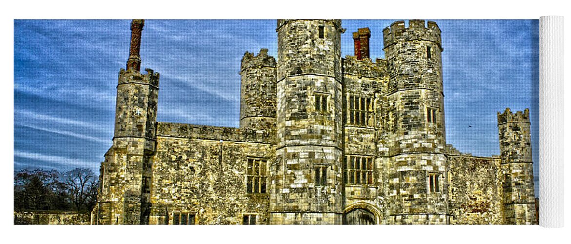 Titchfield Abbey Yoga Mat featuring the photograph Titchfield Abbey HDR by Terri Waters