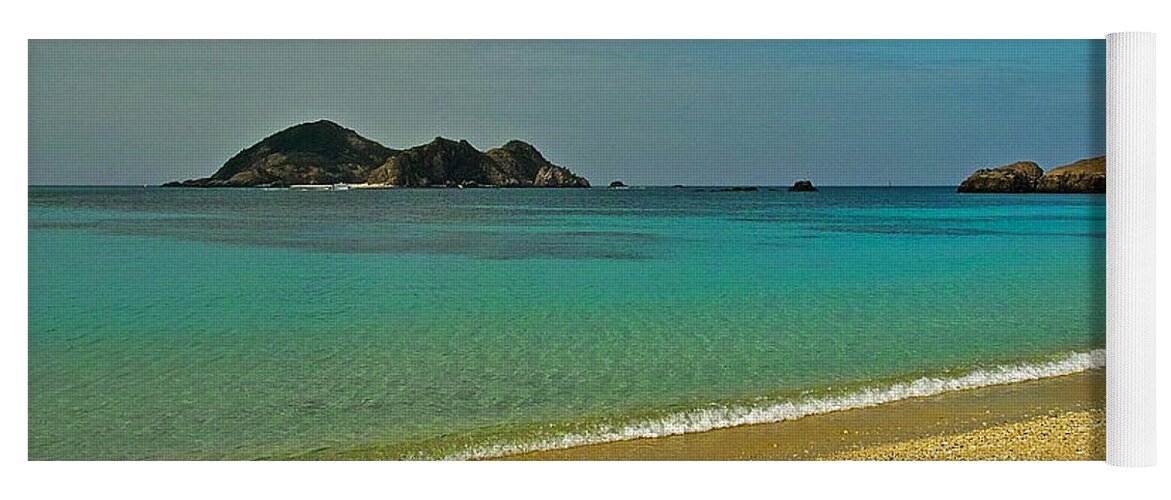 Beachscape Yoga Mat featuring the photograph Aharen Beach, Tokashiki-jima, Okinawa #2 by Jocelyn Kahawai