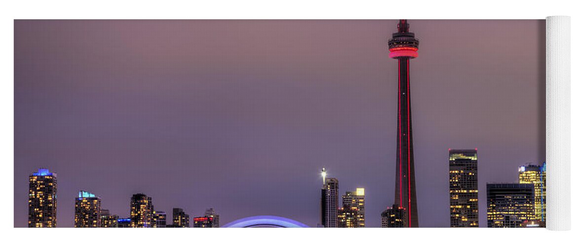 Toronto Skyline Yoga Mat featuring the photograph Toronto Skyline by Shawn Everhart