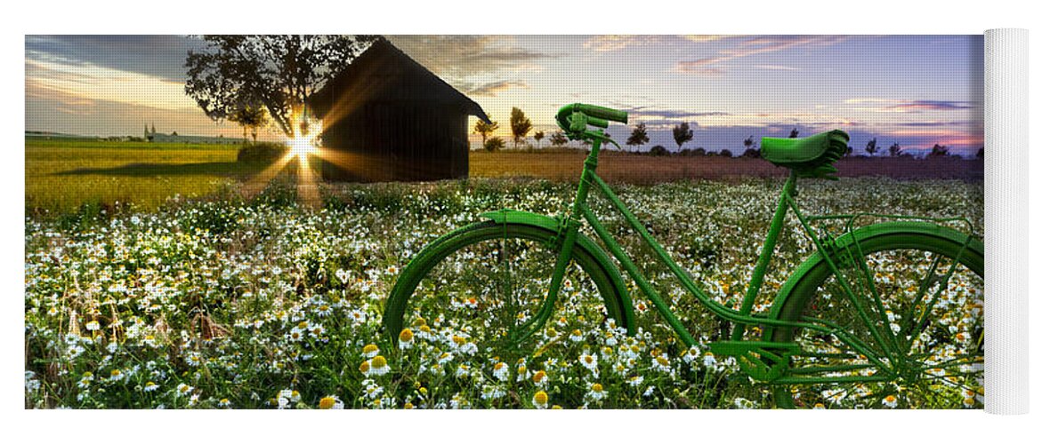 Barn Yoga Mat featuring the photograph Tour de France by Debra and Dave Vanderlaan