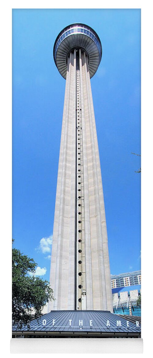Tower Of The Americas Yoga Mat featuring the photograph Tower of the Americas by C H Apperson