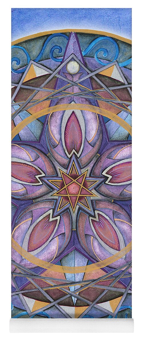Mandala Art Yoga Mat featuring the painting Truth Mandala by Jo Thomas Blaine