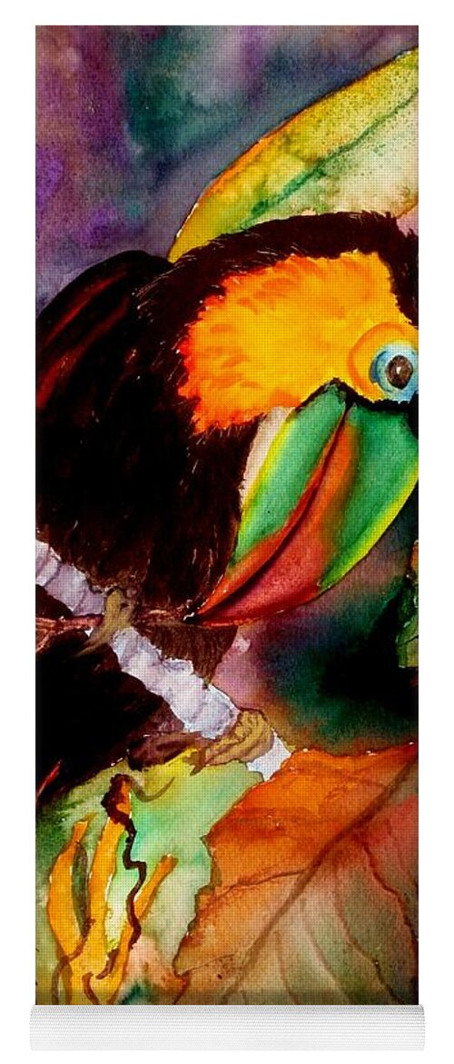 Toucan Yoga Mat featuring the painting Tu Can Toucan by Lil Taylor