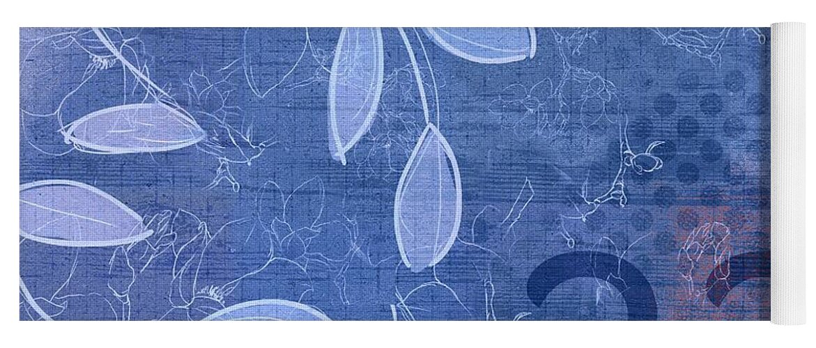 22 Yoga Mat featuring the digital art Twenty-Two - j01c2215 by Variance Collections
