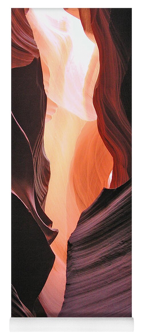 Antelope Yoga Mat featuring the photograph Twisted Canyon by Marcia Socolik