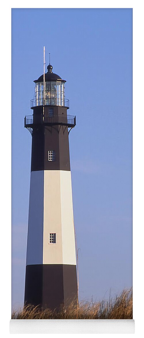 Lighthouse Yoga Mat featuring the photograph Tybee Light by Bradford Martin