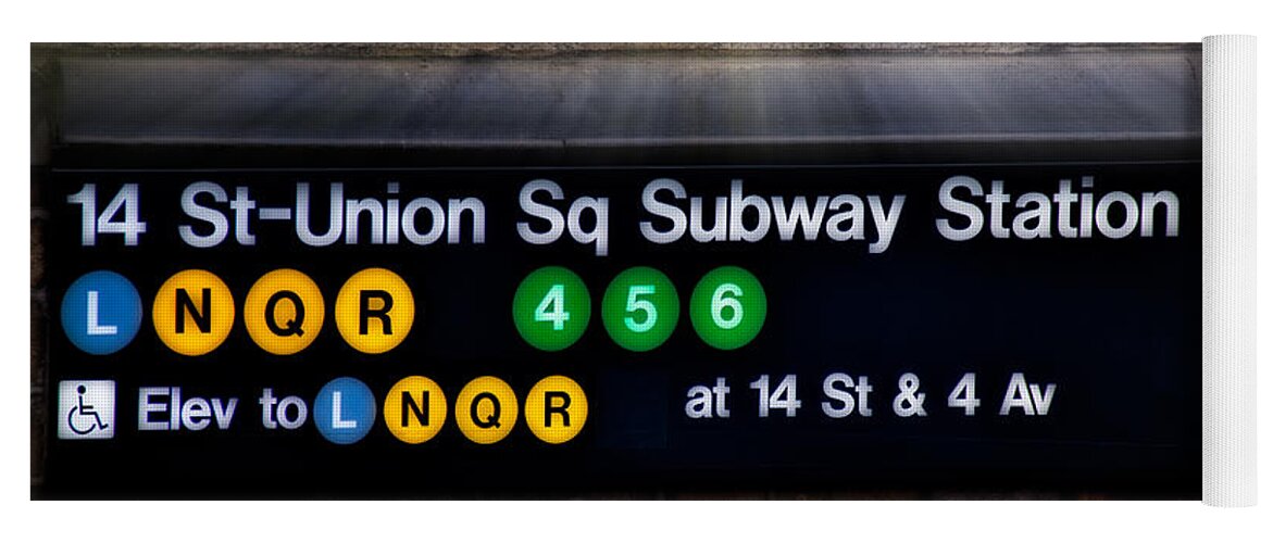 Union Square Yoga Mat featuring the photograph Union Square Subway Station by Susan Candelario