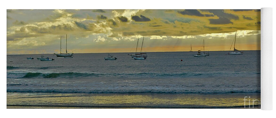 Boat Yoga Mat featuring the photograph Until Tomorrow by Gary Keesler