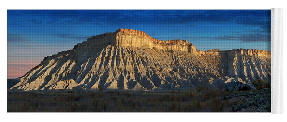 Landscape Yoga Mat featuring the photograph Utah Outback 40 Panoramic by Mike McGlothlen