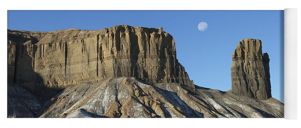 Desert Yoga Mat featuring the photograph Utah Outback 41 Panoramic by Mike McGlothlen