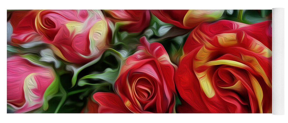 Greeting Cards Yoga Mat featuring the digital art Valentine's Day Surprise by Vincent Franco
