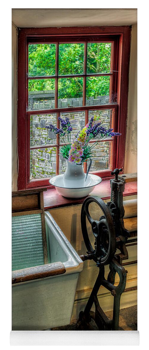 Victorian Wash Room Yoga Mat featuring the photograph Victorian Wash Room by Adrian Evans
