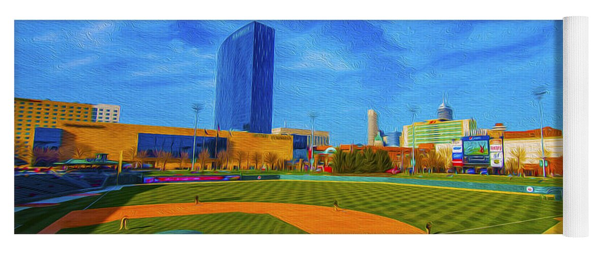 Victory Field Yoga Mat featuring the photograph Victory Field 2 by David Haskett II
