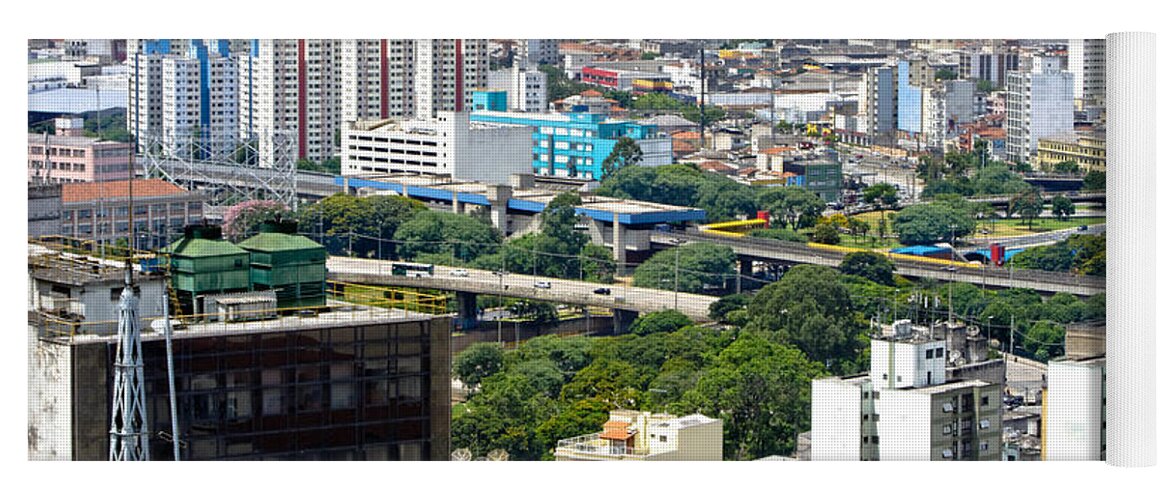 Edificio Martinelli Yoga Mat featuring the photograph View From Edificio Martinelli 2 - Sao Paulo by Julie Niemela