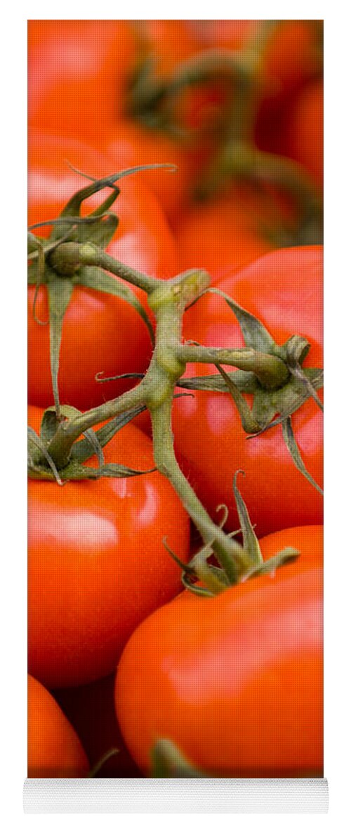Tomatoes Yoga Mat featuring the photograph Vine Tomato by David Smith