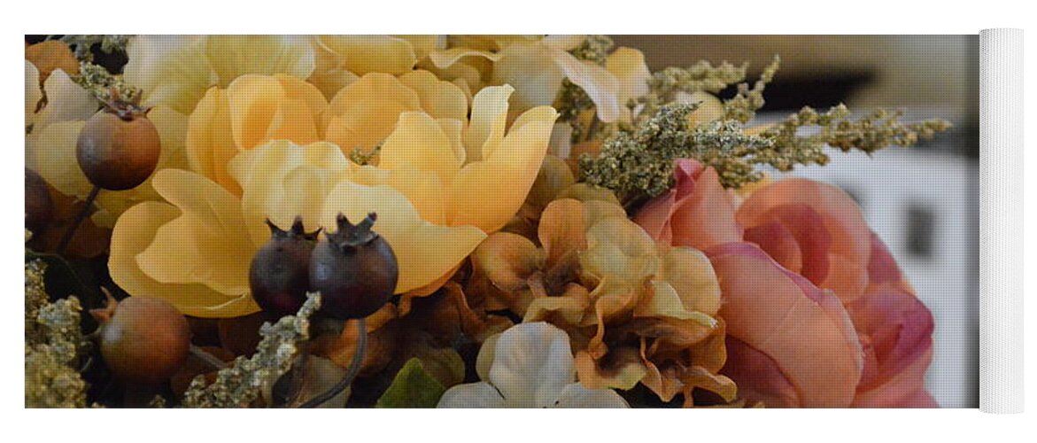 Flowers Yoga Mat featuring the photograph Vintage arrangement by Meganne Peck