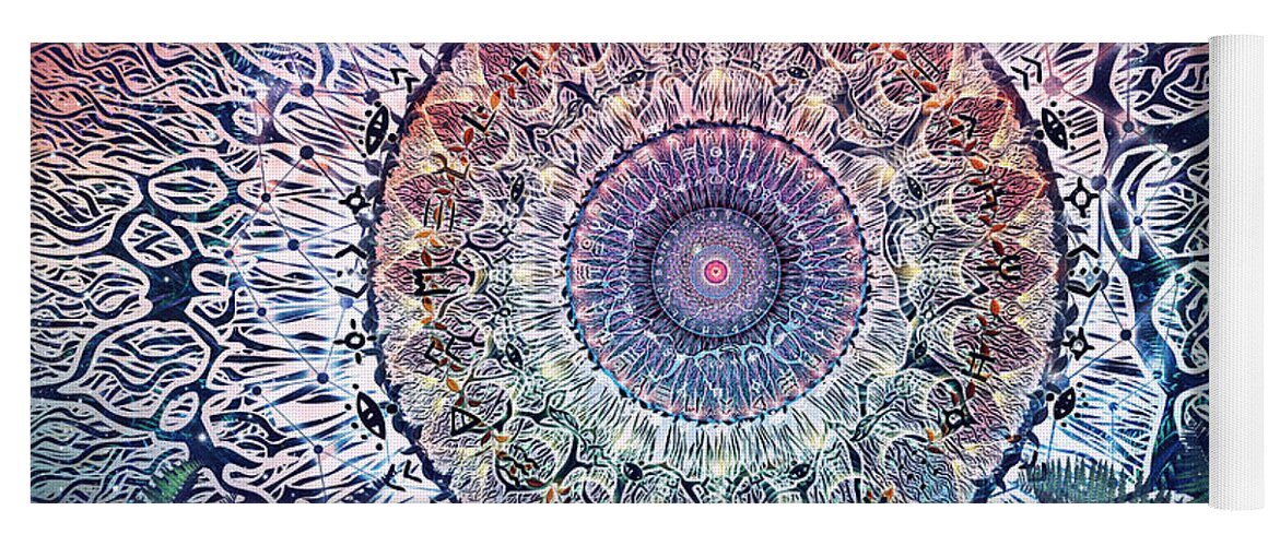 Cameron Gray Yoga Mat featuring the digital art Waiting Bliss by Cameron Gray