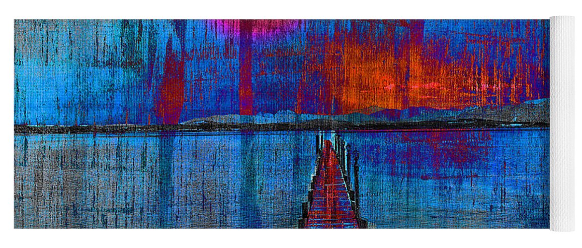Abstract Yoga Mat featuring the photograph Walk on Water 03 by Edmund Nagele FRPS