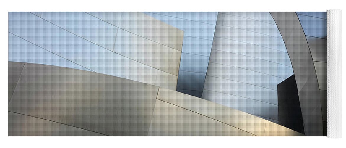 Frank Gehry Yoga Mat featuring the photograph Walt Disney Concert Hall 1 by Bob Christopher