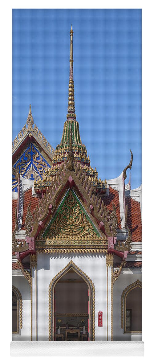 Temple Yoga Mat featuring the photograph Wat Maha Pruettharam Four Gable Walls Temple DTHB024 by Gerry Gantt