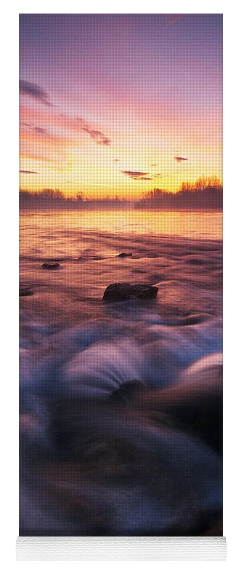 Landscape Photography Yoga Mat featuring the photograph Water Claw by Davorin Mance