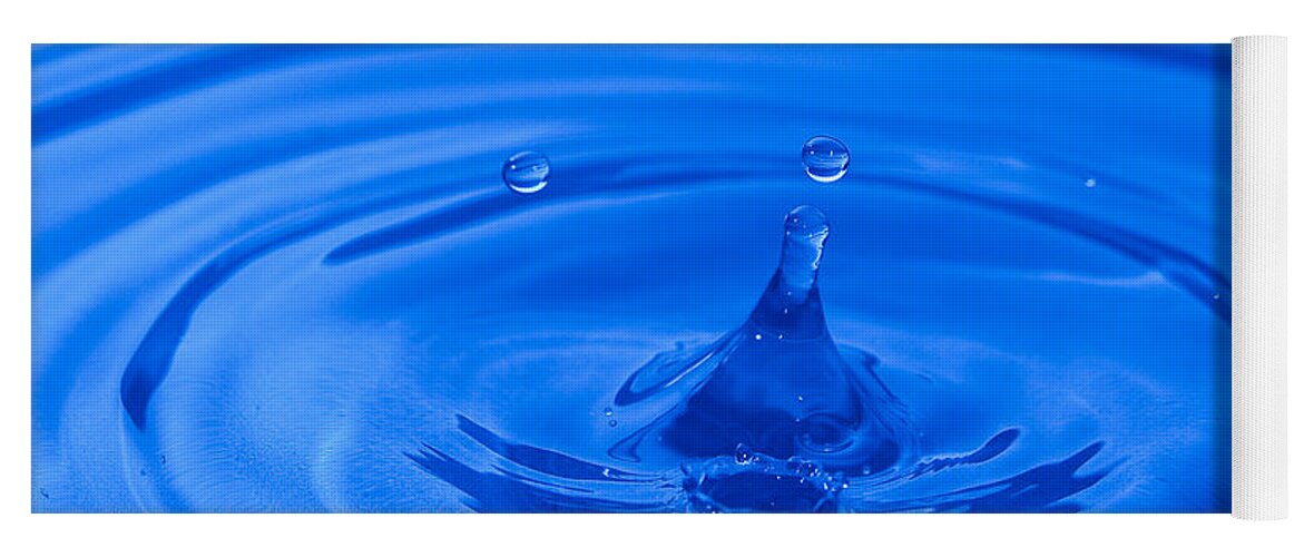 Water Droplets Yoga Mat featuring the photograph Water Droplet by Georgette Grossman