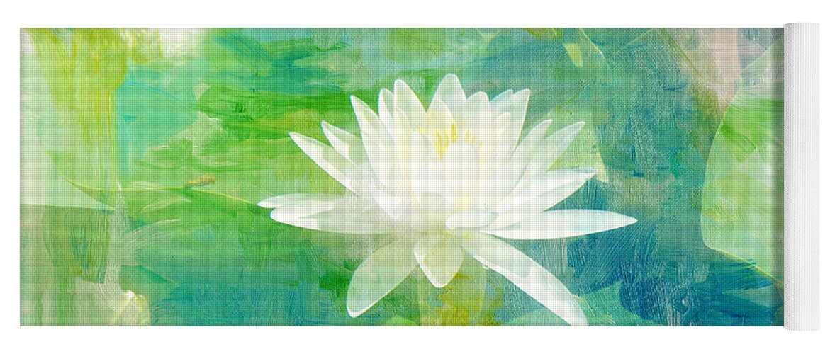 Waterlily Yoga Mat featuring the photograph Waterlily Wildflower by Carol Senske