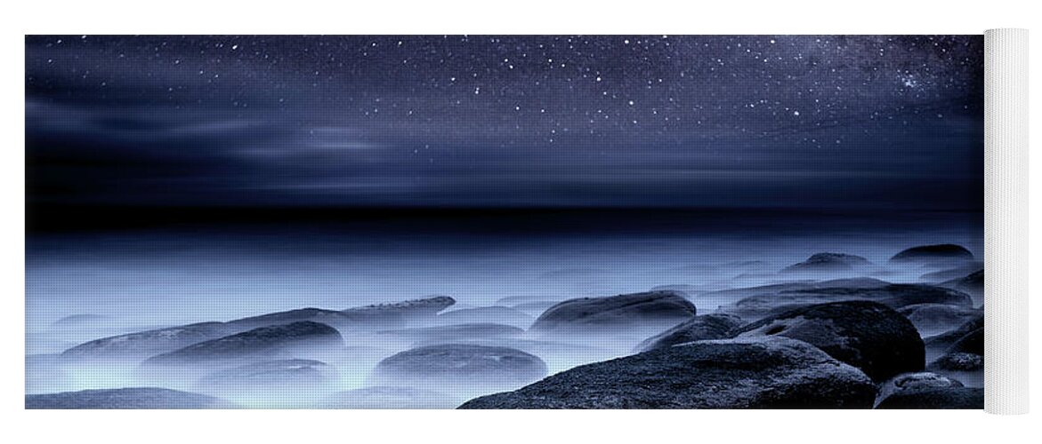 Night Yoga Mat featuring the photograph Where No One has Gone Before by Jorge Maia