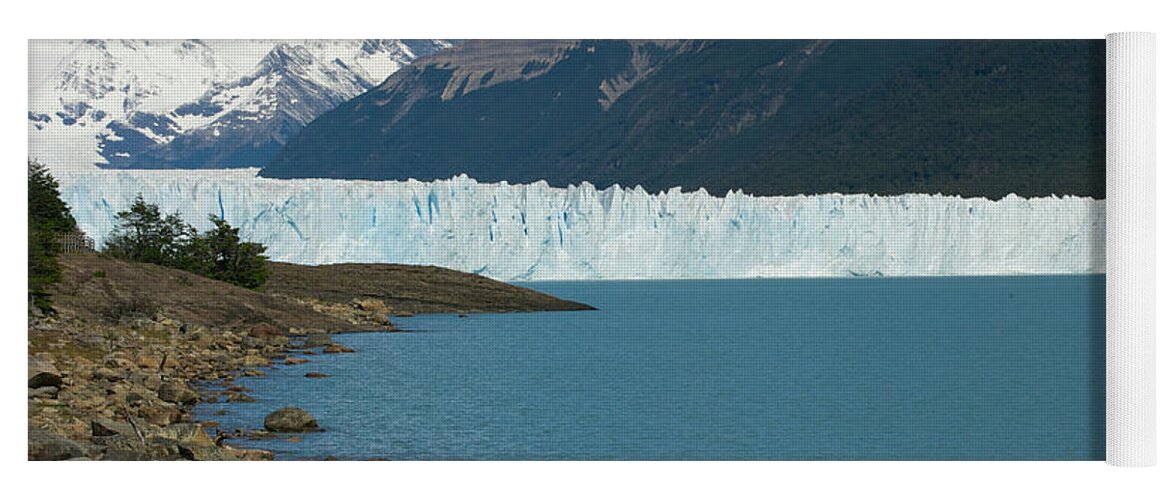 Patagonia Yoga Mat featuring the photograph White Glacier by Richard Gehlbach