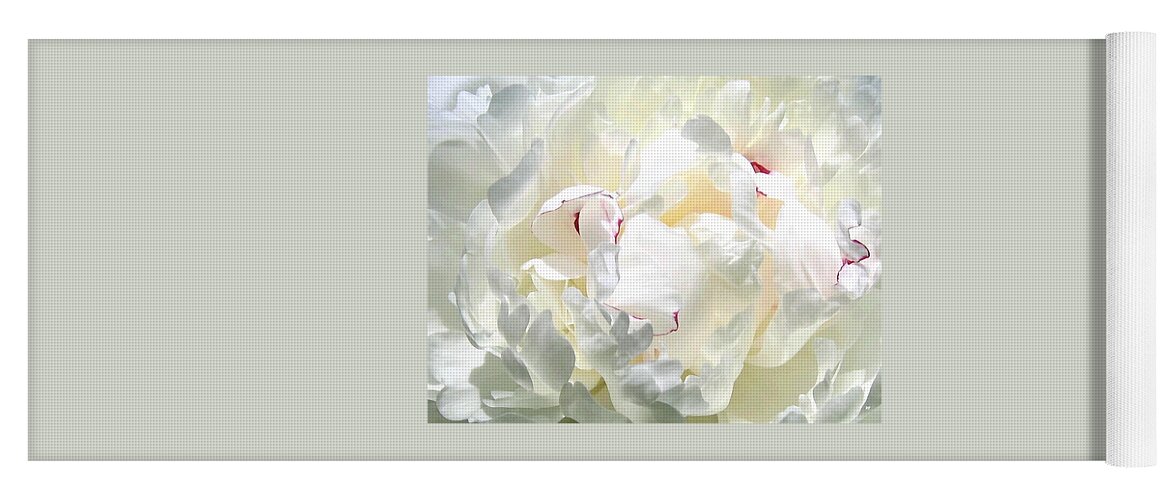  White Peony Yoga Mat featuring the photograph White Peony by Will Borden