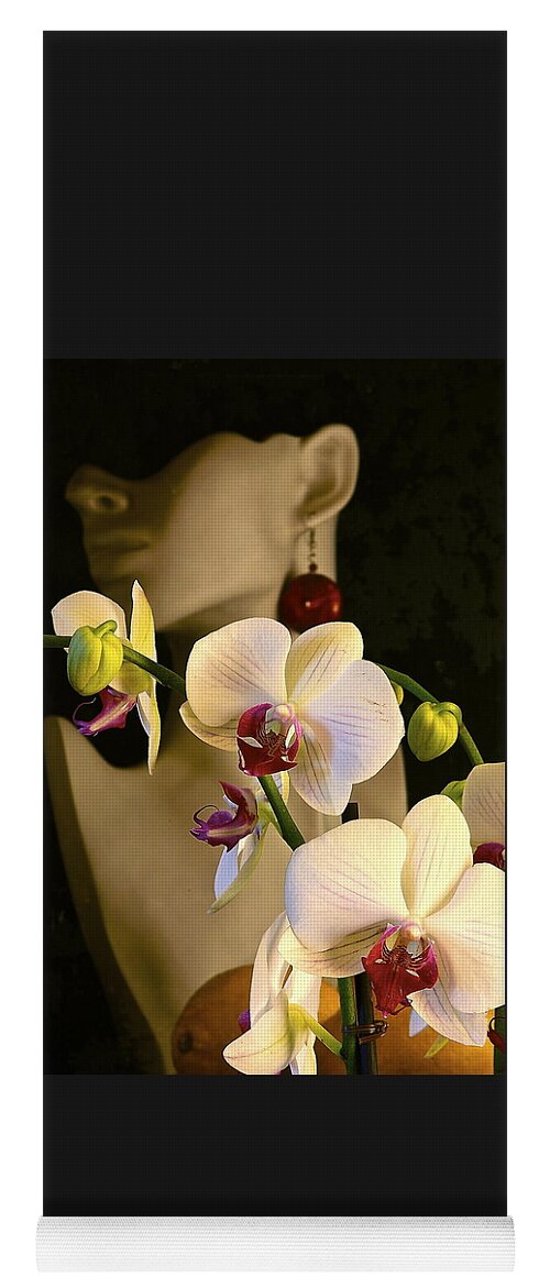 White Orchids Yoga Mat featuring the photograph White Shoulders by Elf EVANS
