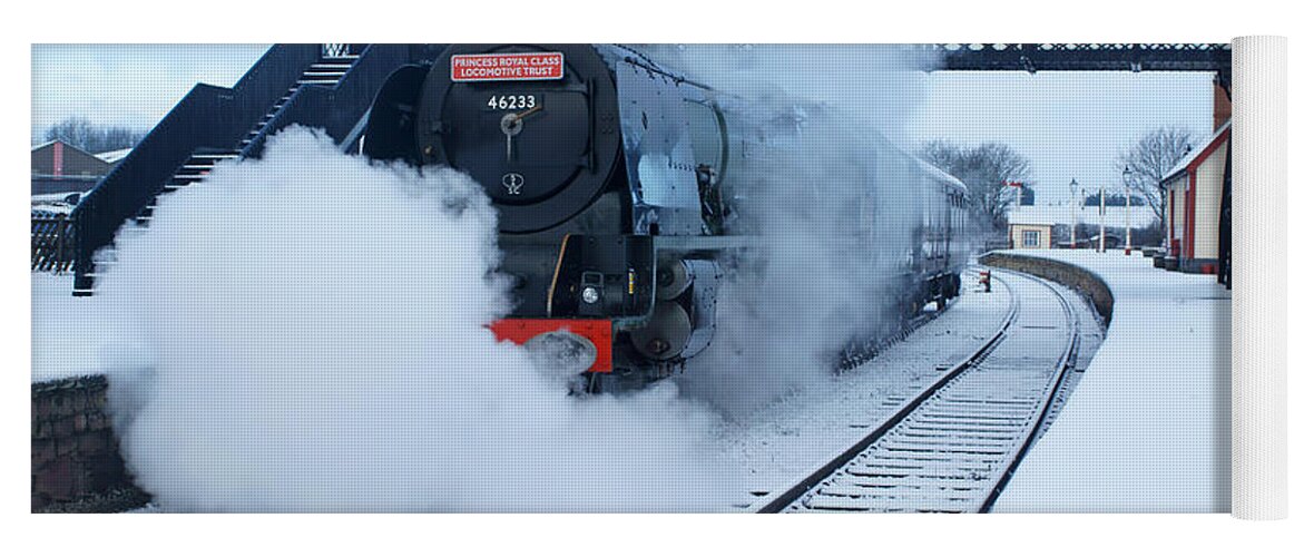 Steam Yoga Mat featuring the photograph Winter Departure by David Birchall