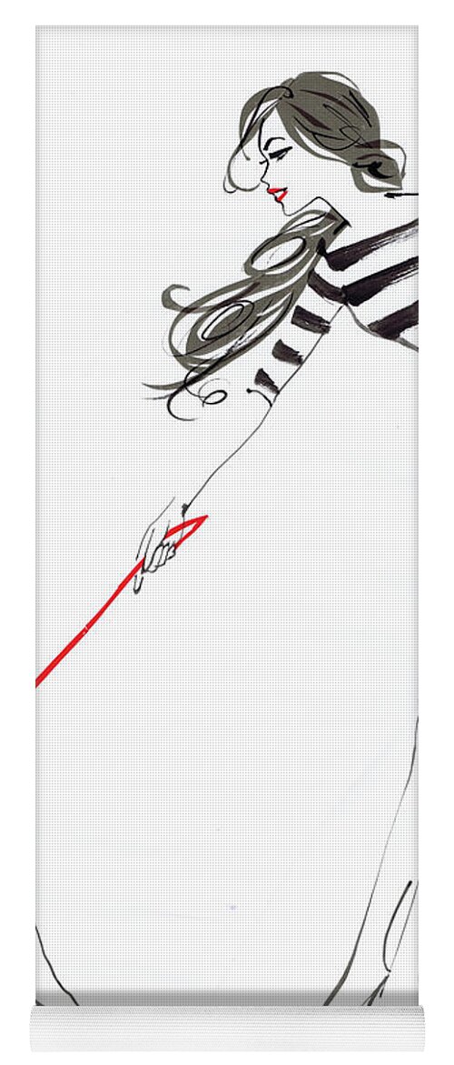 1 One Yoga Mat featuring the photograph Wire Fox Terrier Straining At The Leash by Ikon Ikon Images