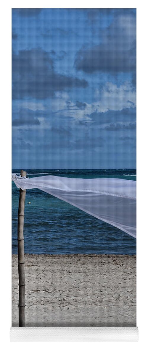 Cotton Yoga Mat featuring the photograph With The Wind by Judy Wolinsky