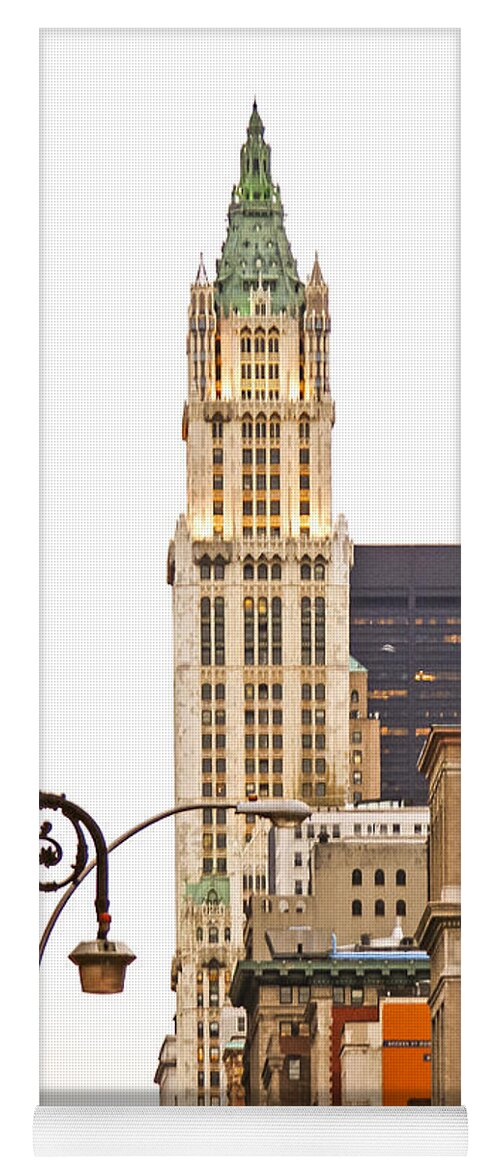 Woolworth Building Yoga Mat featuring the photograph Woolworth Building I by Frank Winters
