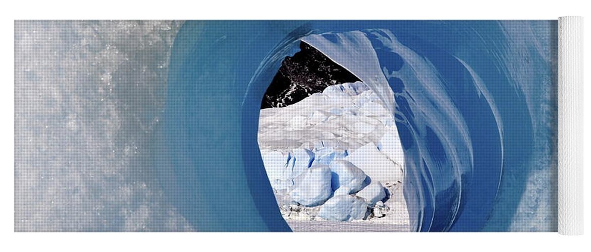 Ice Yoga Mat featuring the photograph Wormhole 2 by Cathy Mahnke