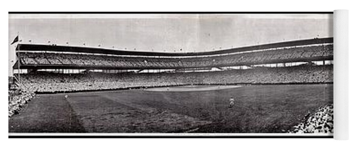 Chicago Yoga Mat featuring the photograph Wrigley Field 1929 Panorama by Benjamin Yeager