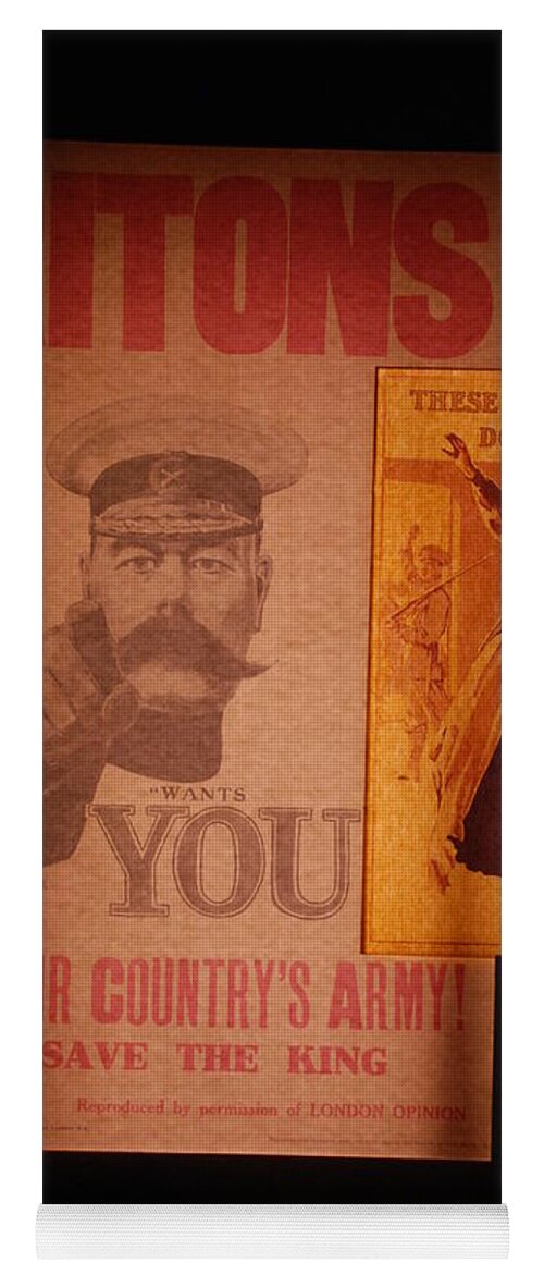 Wwi Yoga Mat featuring the photograph WW1 Recruitment Posters by Kenny Glover